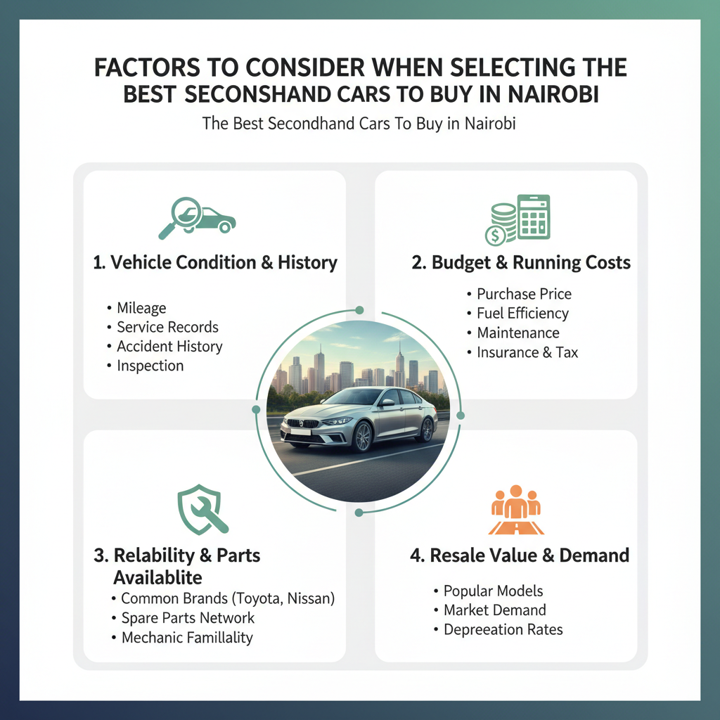 Factors to Consider When Selecting the Best Secondhand Cars To Buy in Nairobi - The Best Secondhand Cars To Buy in Nairobi