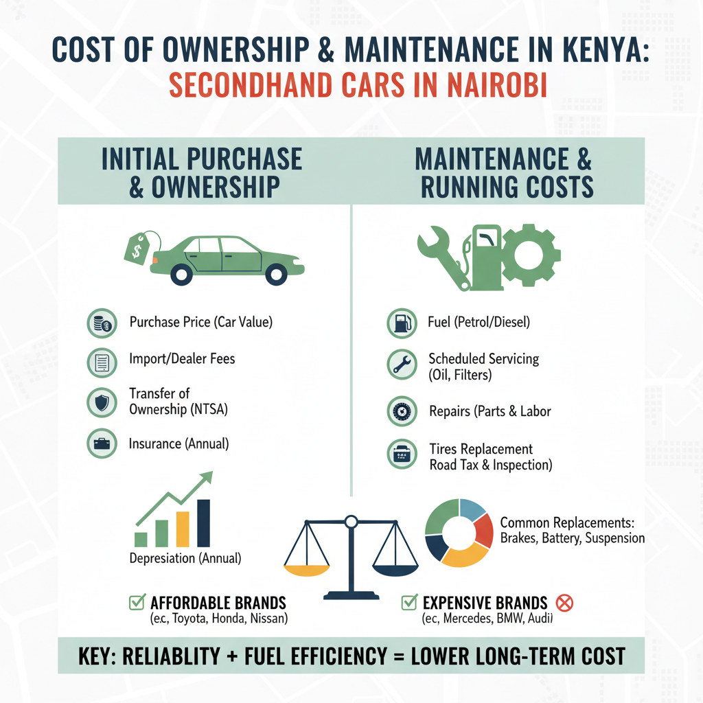 Cost of Ownership and Maintenance in Kenya - The Best Secondhand Cars To Buy in Nairobi