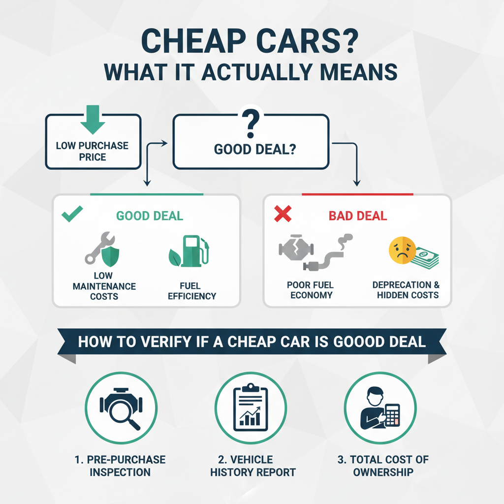 How to Verify if a Cheap Car is a Good Deal - Cheap Cars?, What it actually means