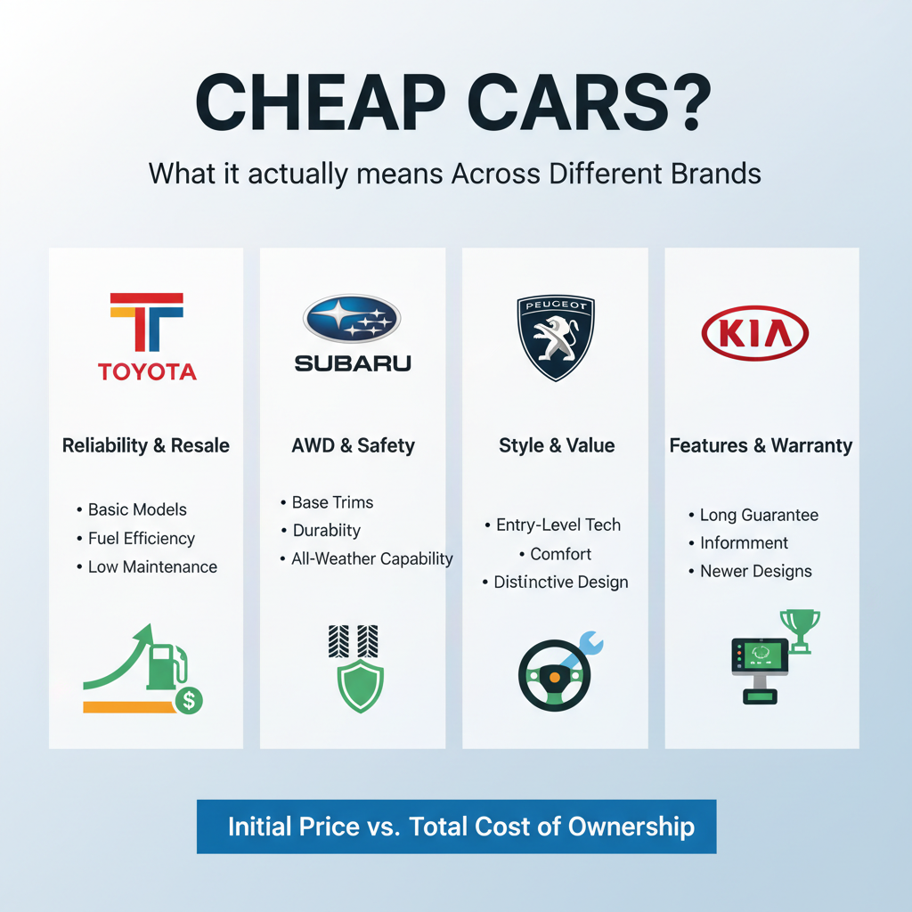 Cheap Cars?, What it actually means Across Different Brands - Cheap Cars?, What it actually means