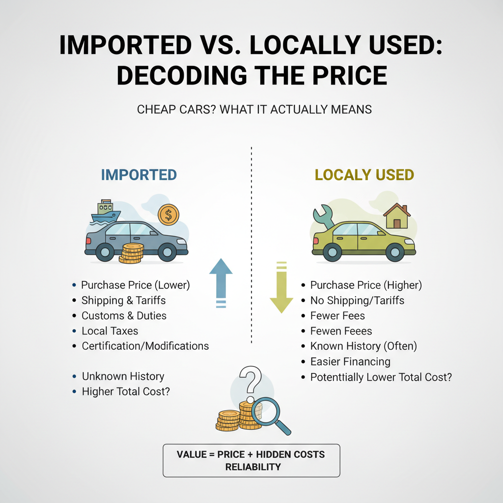 Imported vs. Locally Used: Decoding the Price - Cheap Cars?, What it actually means