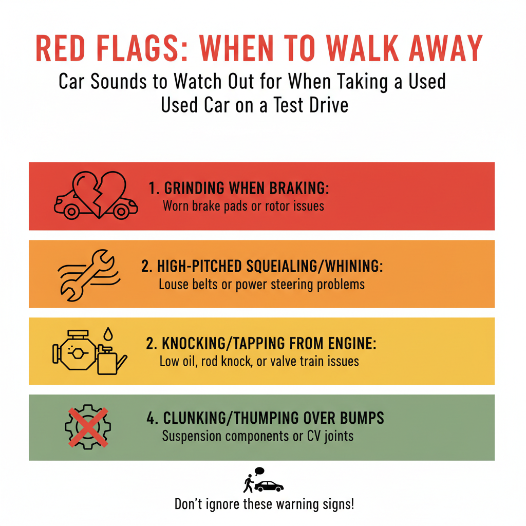 Red Flags: When to Walk Away - Car Sounds to Watch Out for When Taking a Used Car on a Test Drive