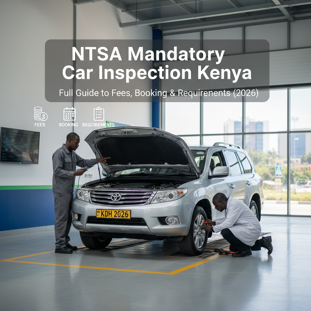 Hero image - NTSA Mandatory Car Inspection Kenya: Full Guide to Fees, Booking & Requirements (2026)