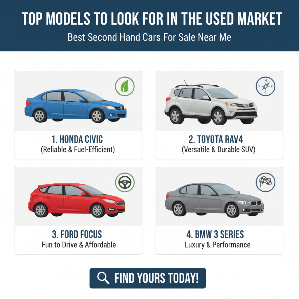 Top Models to Look for in the Used Market - best second hand cars for sale near me