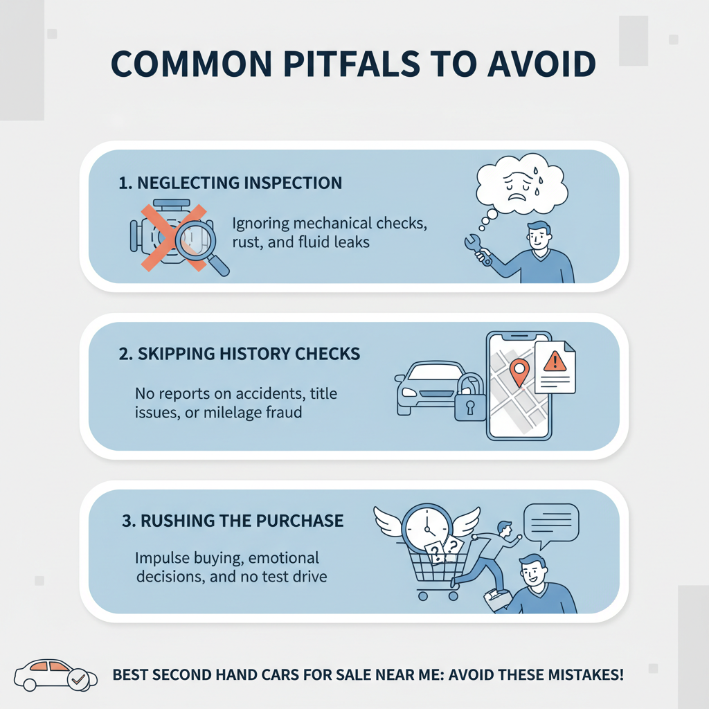 Common Pitfalls to Avoid - best second hand cars for sale near me